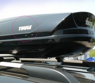 툴레 루프박스용 스티커 - 은색